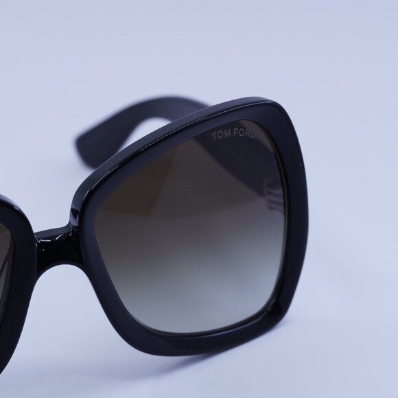 Tom Ford Jerry FT1222 01B Sunglasses Black Butterfly Frame, Smoke Lenses - Picture 3 of 9